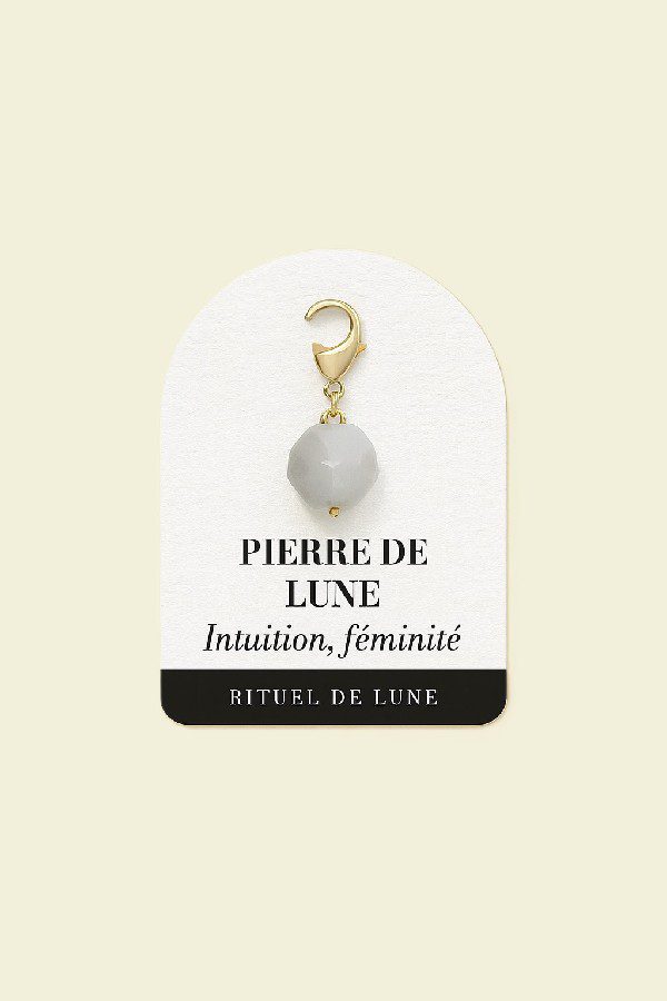 Charm’s pierre de lune  – Intuition et Féminité