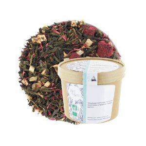 Boite de 25 Infusettes Thé Macaron Framboise